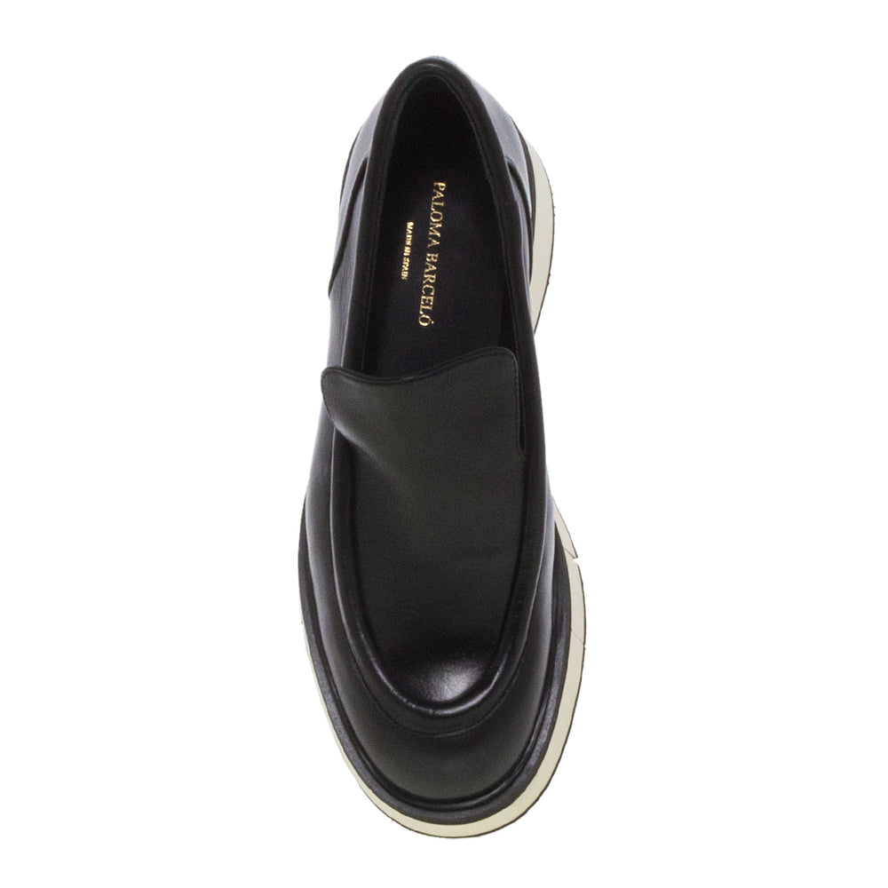 LOAFERS 102301 NALA ΜΑΥΡΟ ΔΕΡΜΑ