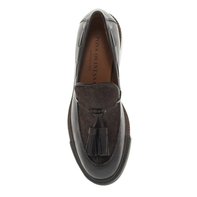 LOAFERS 11033-924 ΜΑΥΡΟ ΔΕΡΜΑ