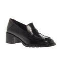 LOAFERS 11120-004 BLACK ΔΕΡΜΑ