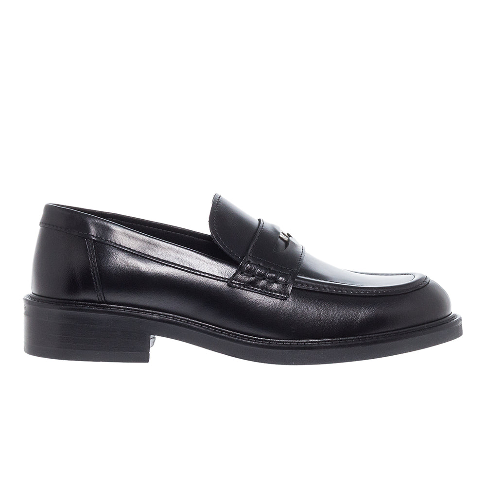 LOAFERS 161979MF ΜΑΥΡΟ ΔΕΡΜΑ