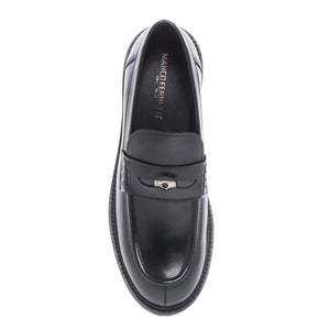 LOAFERS 161979MF ΜΑΥΡΟ ΔΕΡΜΑ