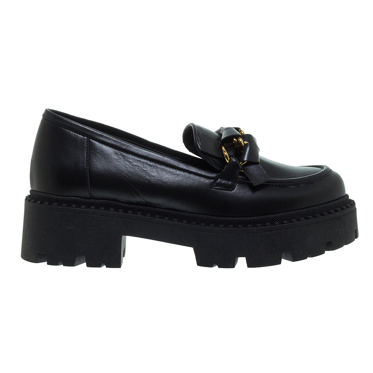 LOAFERS 2/41801 ΜΑΥΡΟ ΔΕΡΜΑ