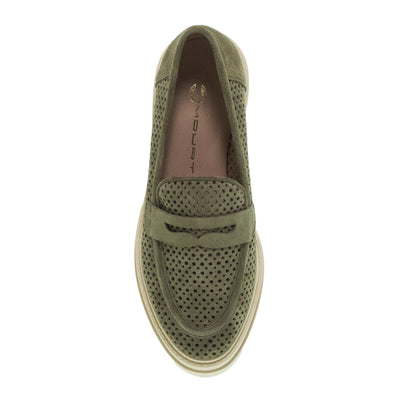 LOAFERS 2/78521 KHAKI SUEDE