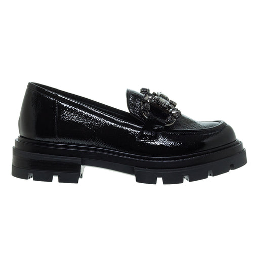 LOAFERS 2/78533 ΜΑΥΡΟ ΛΟΥΣΤΡΙΝΙ