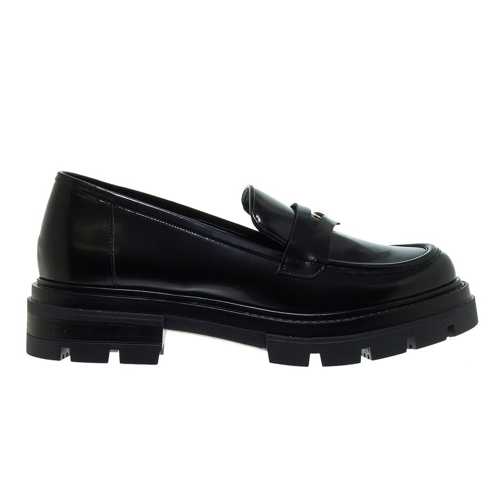 LOAFERS 2/78564 ΜΑΥΡΟ ΔΕΡΜΑ