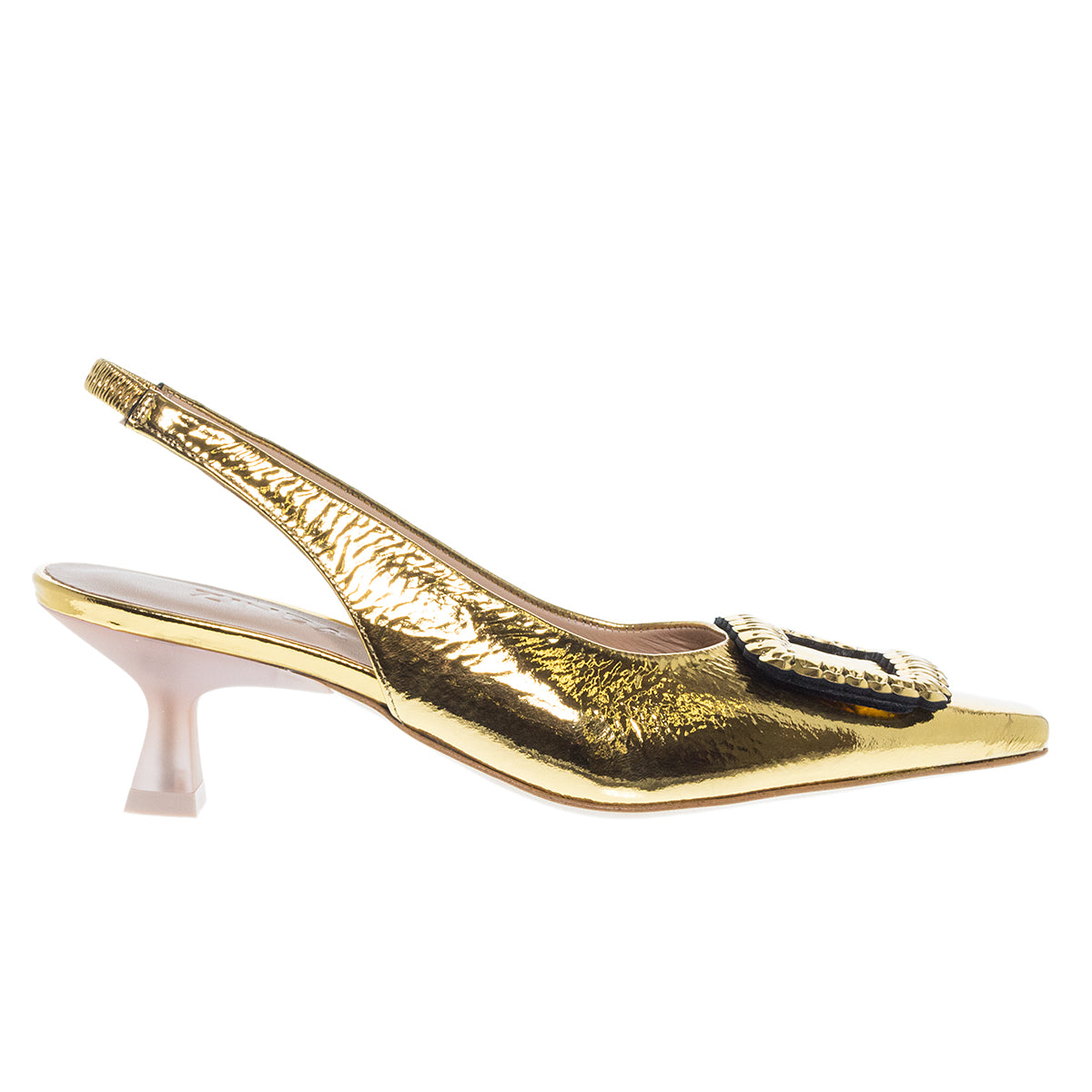 SLINGBACK ΓΟΒΕΣ 2602 SOUFLE ORO ΔΕΡΜΑ