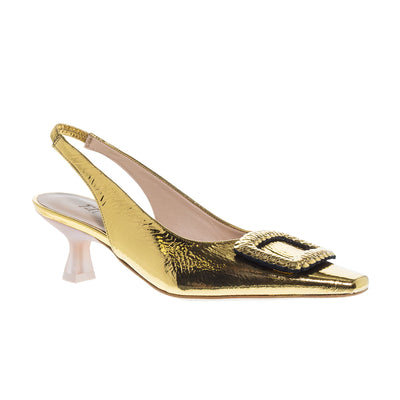 SLINGBACK ΓΟΒΕΣ 2602 SOUFLE ORO ΔΕΡΜΑ