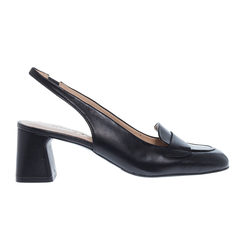 SLINGBACK ΓΟΒΕΣ 2719 PARMA NEGRO ΔΕΡΜΑ