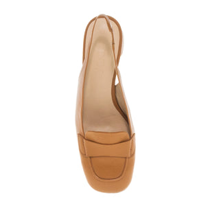 SLINGBACK ΓΟΒΕΣ 2719 TABAC ΔΕΡΜΑ