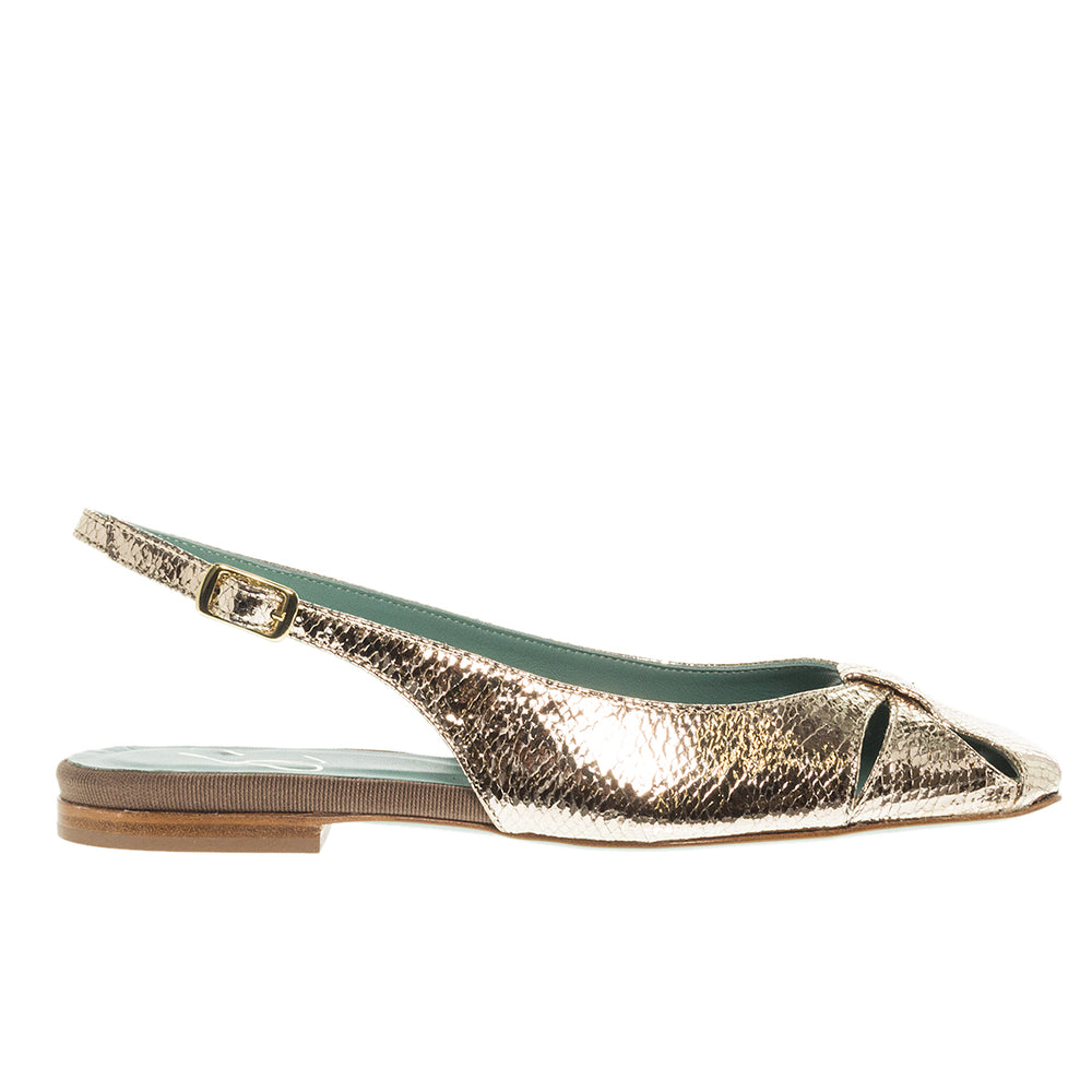 SLINGBACK ΓΟΒΕΣ 3031PL PLATINO ΔΕΡΜΑ