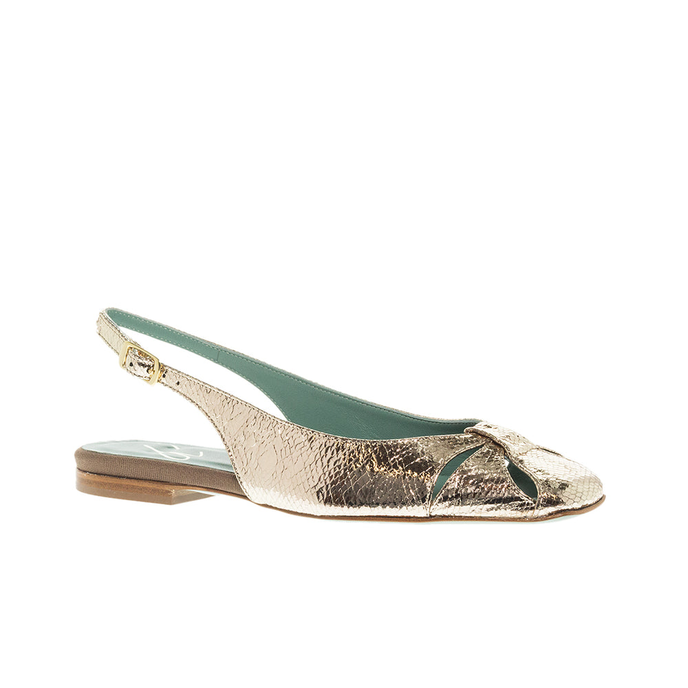 SLINGBACK ΓΟΒΕΣ 3031PL PLATINO ΔΕΡΜΑ