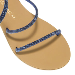 FLAT ΠΕΔΙΛΑ 64-CE AEGEAN BLUE ΔΕΡΜΑ