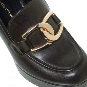 LOAFERS 65/92307 ΧΑΚΙ ΔΕΡΜΑ