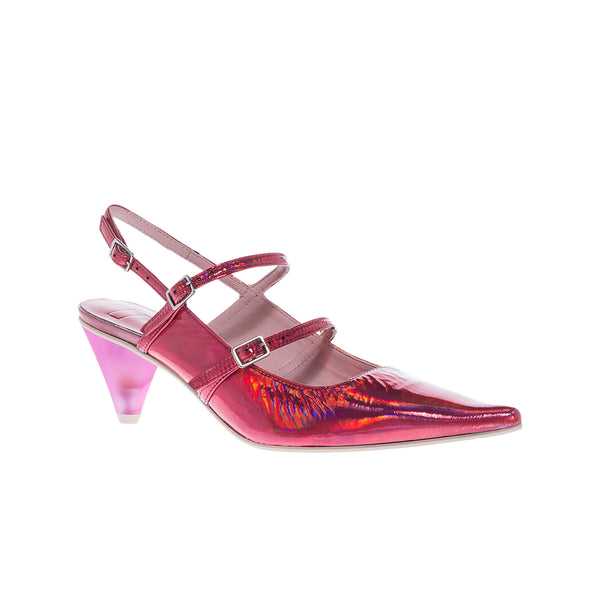 SLINGBACK ΓΟΒΕΣ 7601 IRIS ORCHID ΔΕΡΜΑ