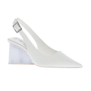 SLINGBACK ΓΟΒΕΣ 7636-D NIRVANA BLANCO ΔΕΡΜΑ