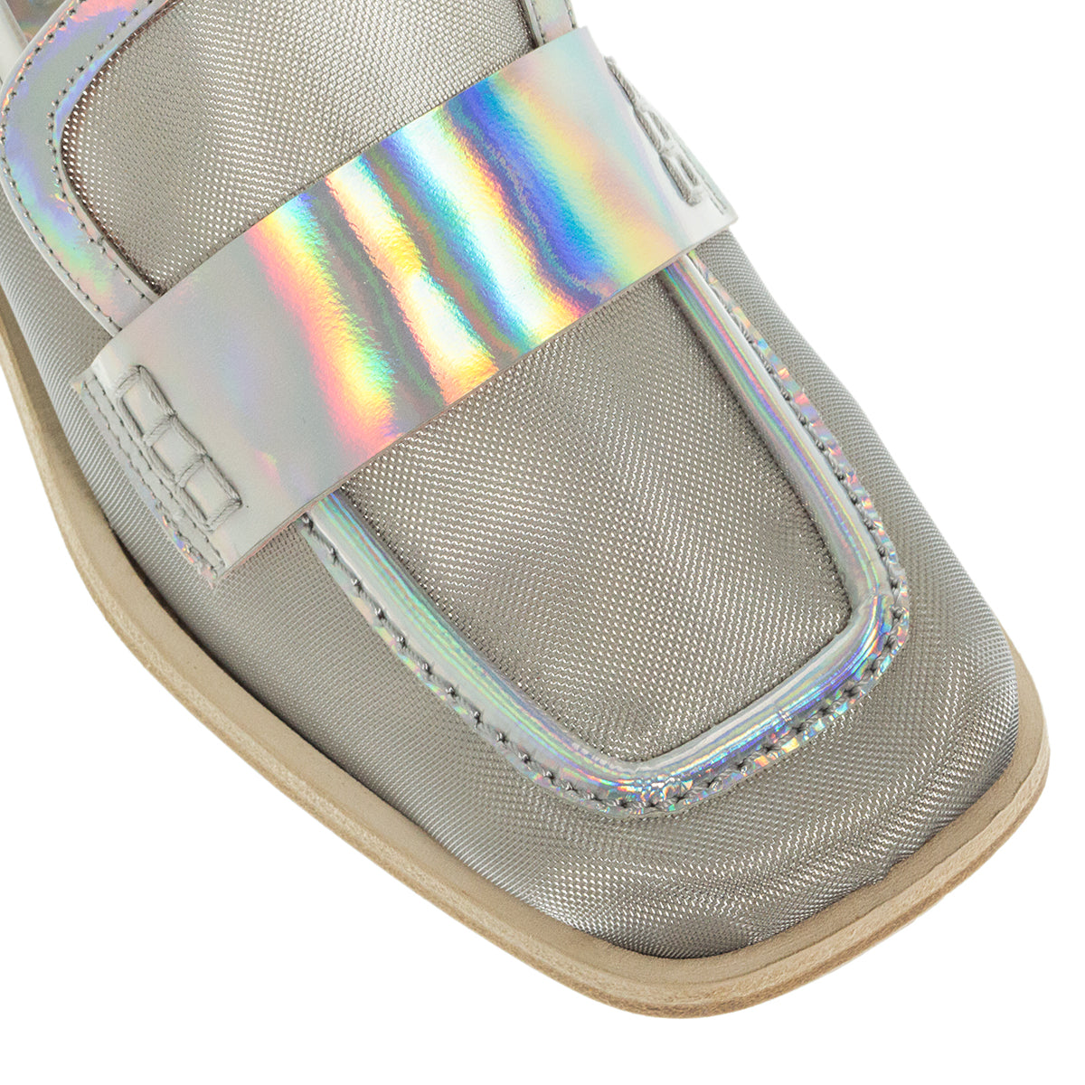 LOAFERS 7651 GRILL SILVER ΔΕΡΜΑ