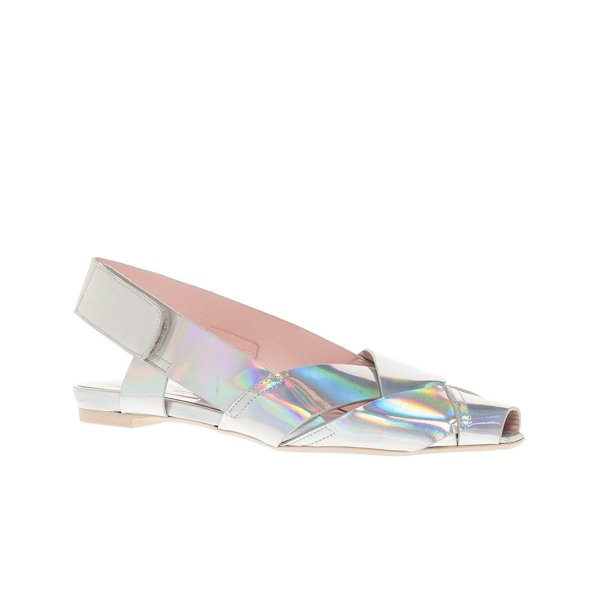 SLINGBACK ΓΟΒΕΣ 7678 GLOOM SILVER ΔΕΡΜΑ