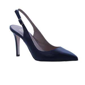 SLINGBACK ΓΟΒΕΣ 85/85333 NAVY ΔΕΡΜΑ