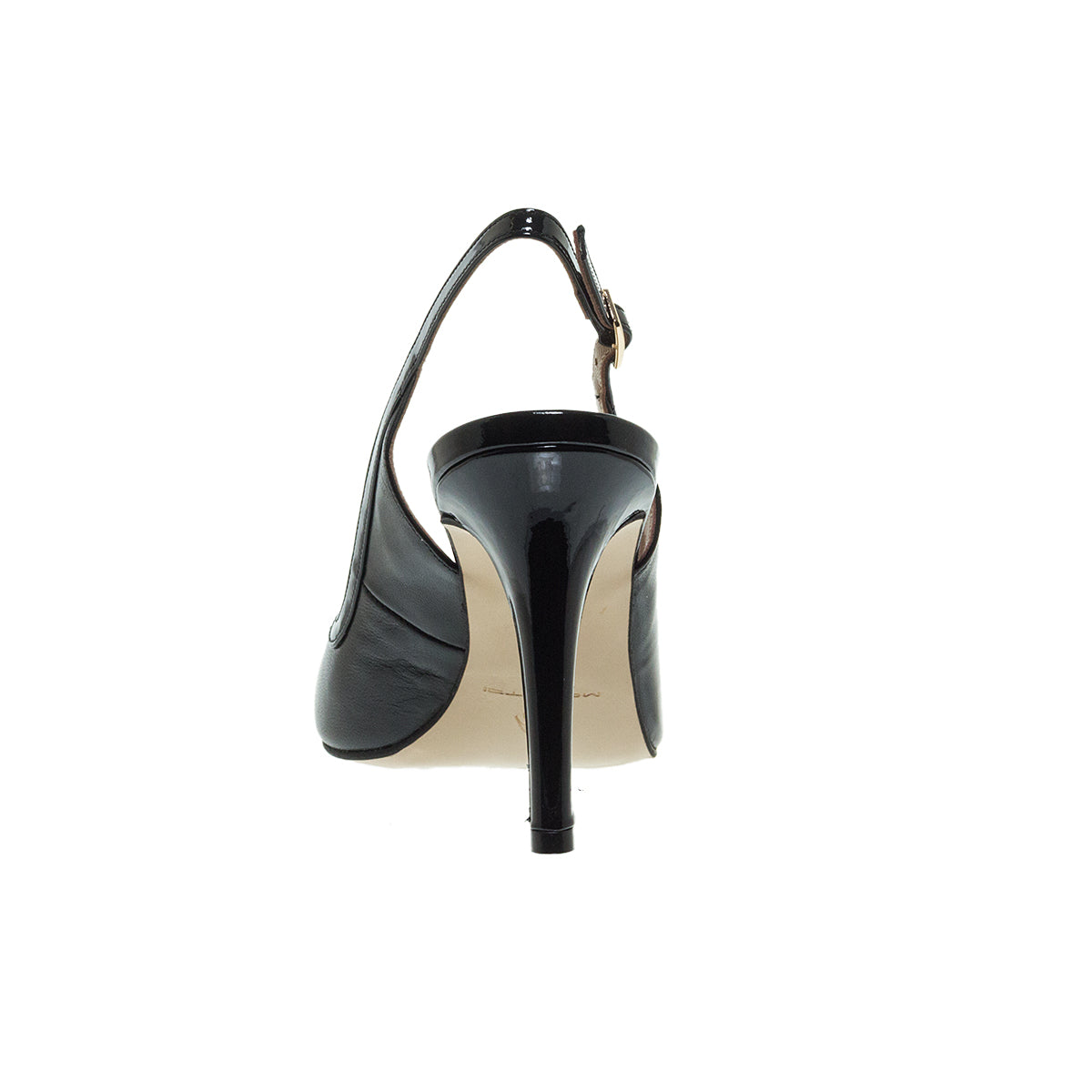 SLINGBACK ΓΟΒΕΣ 85/85349 ΜΑΥΡΟ ΔΕΡΜΑ