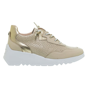 SNEAKERS E-6740 BEIGE ΔΕΡΜΑ