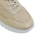 SNEAKERS E-6740 BEIGE ΔΕΡΜΑ