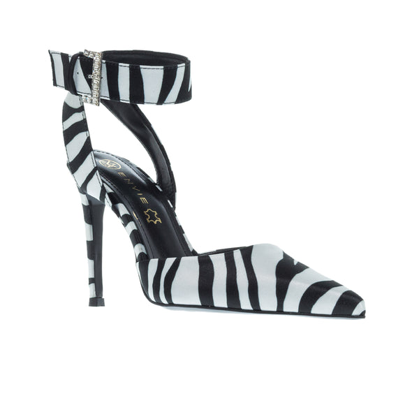 SLINGBACK ΓΟΒΕΣ E02-18062 ZEBRA ΟΙΚΟΛΟΓΙΚΟ ΥΦΑΣΜΑ