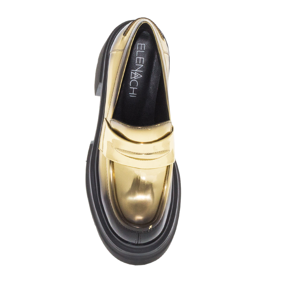 LOAFERS E3728-T GOLD ΔΕΡΜΑ