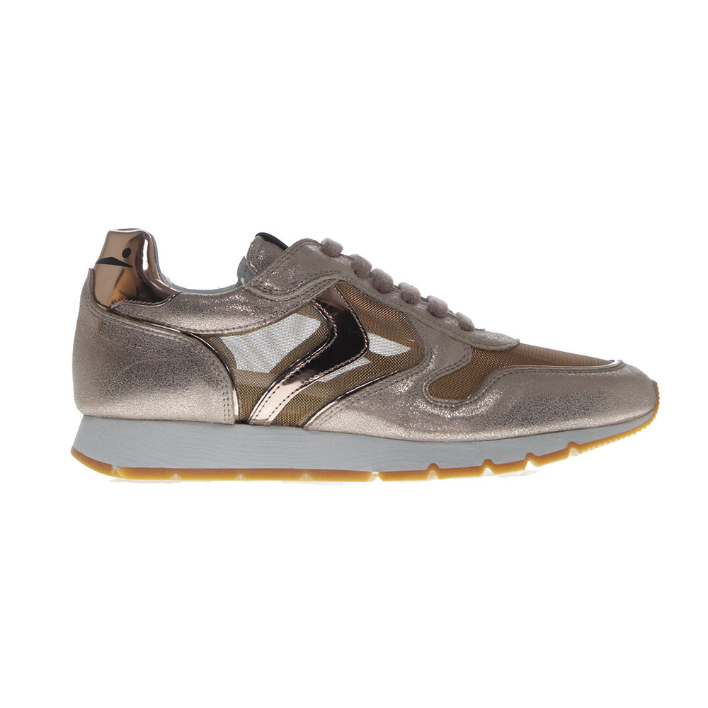 SNEAKERS JULIA MESH BRONZE ΔΕΡΜΑ