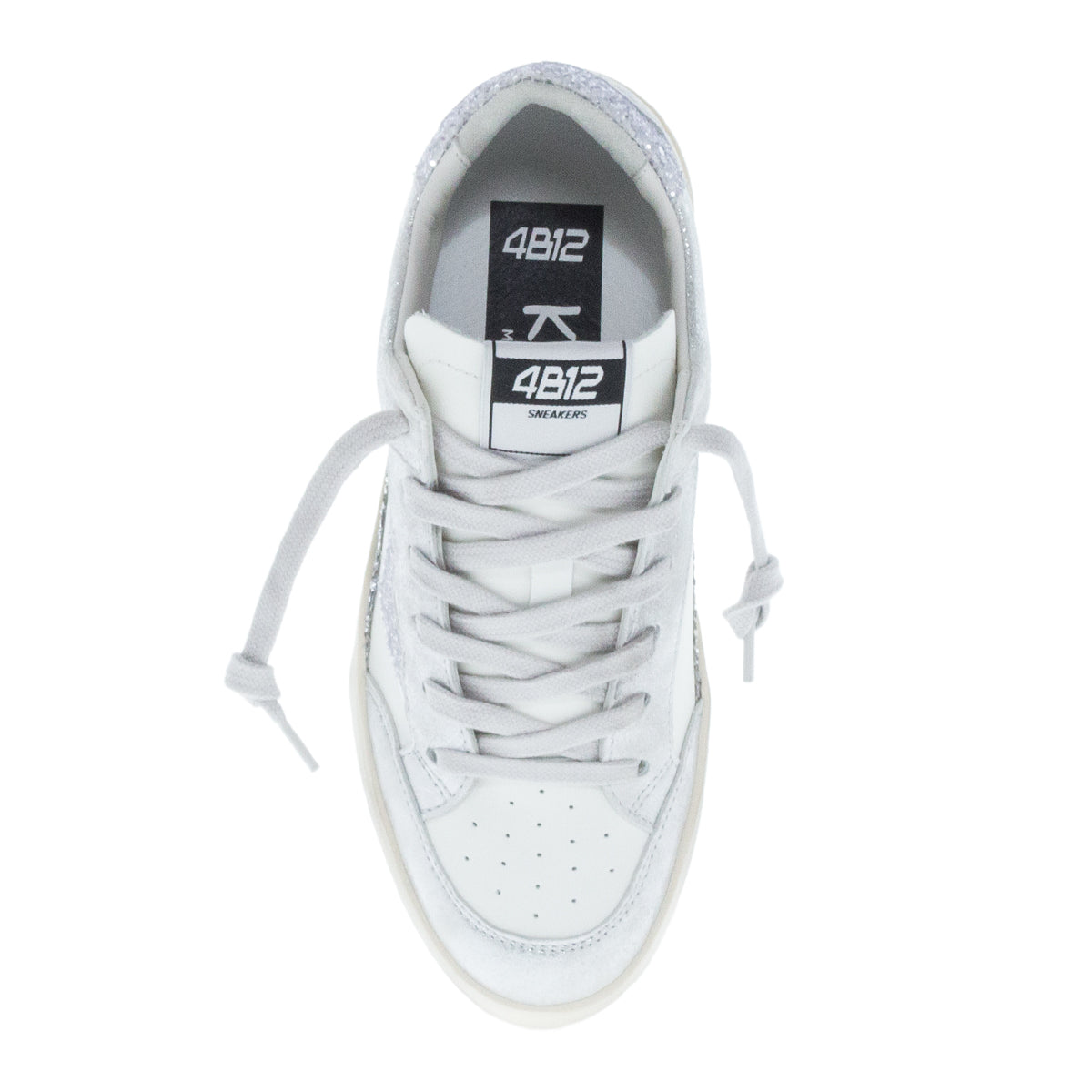 SNEAKERS KYLE-D858 SILVER ΔΕΡΜΑ