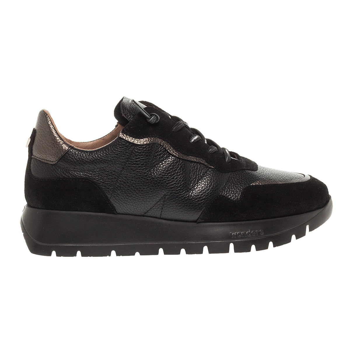 SNEAKERS A-2473 NEGRO ΔΕΡΜΑ