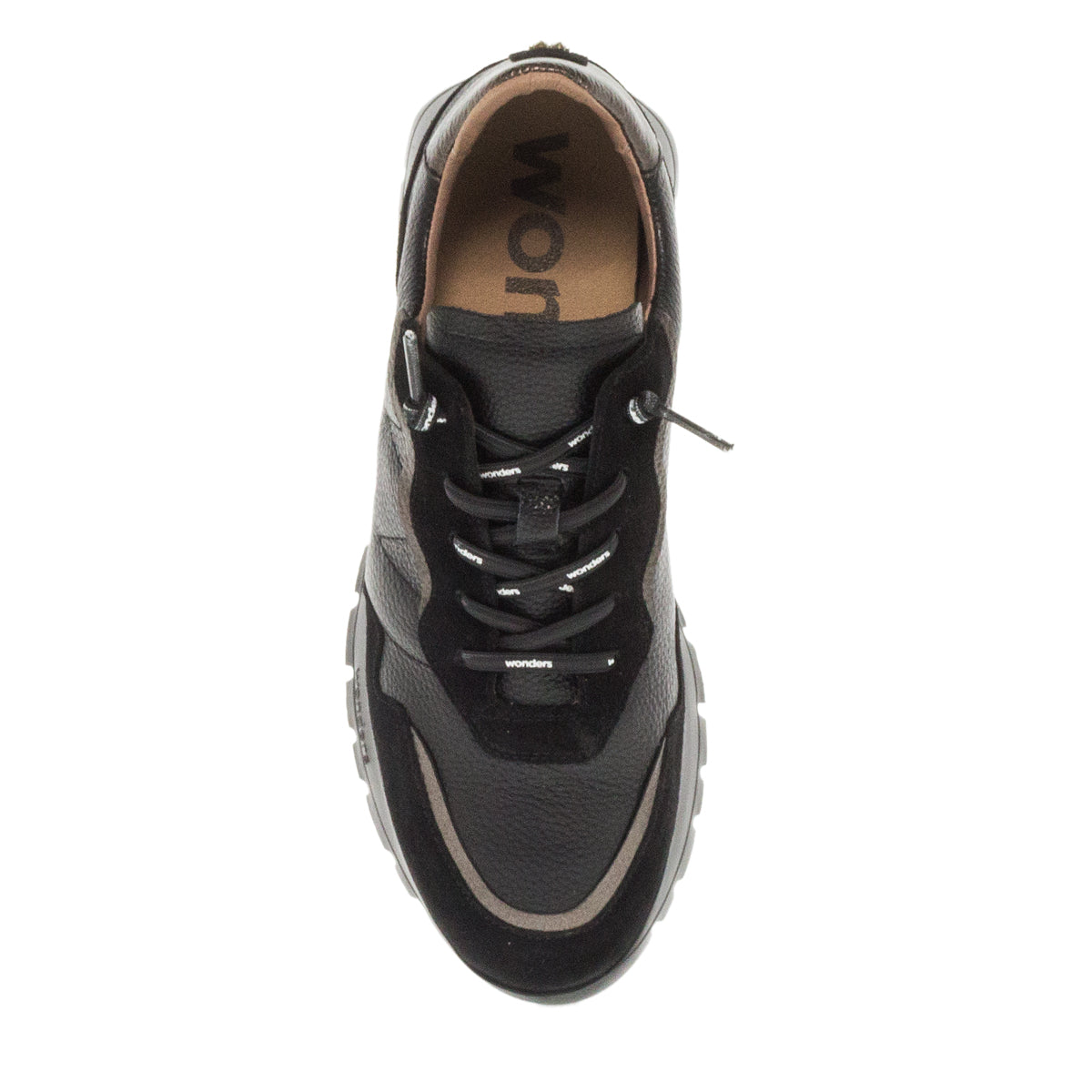 SNEAKERS A-2473 NEGRO ΔΕΡΜΑ