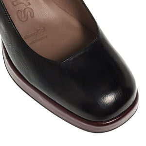 LOAFERS H-5941 BLACK ΔΕΡΜΑ