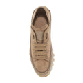 SNEAKERS JANIS STRIP CHIC TAUPE BRONZE ΔΕΡΜΑ