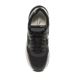 SNEAKERS MARAN BLACK ΔΕΡΜΑ