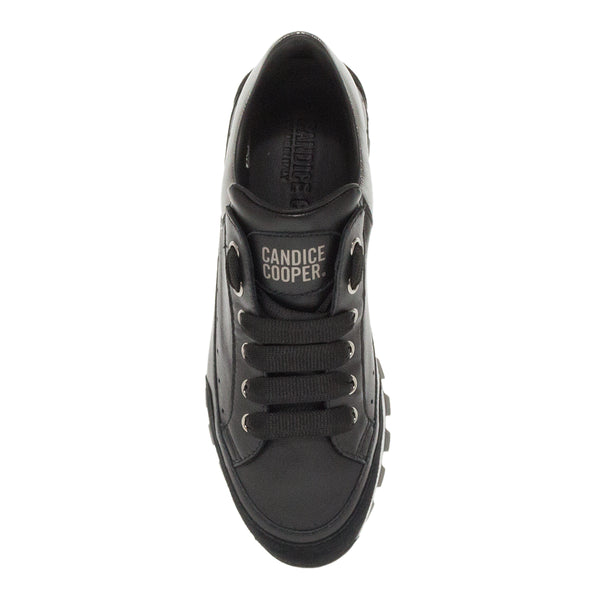 SNEAKERS RUNLO BLACK PEWTER ΔΕΡΜΑ