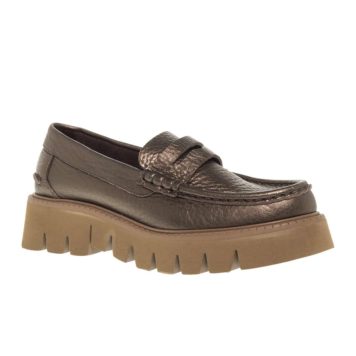 LOAFERS SEBAS KHAKI ΔΕΡΜΑ